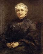 Frederic Yates Portrait of Anna Rice Cooke oil on canvas